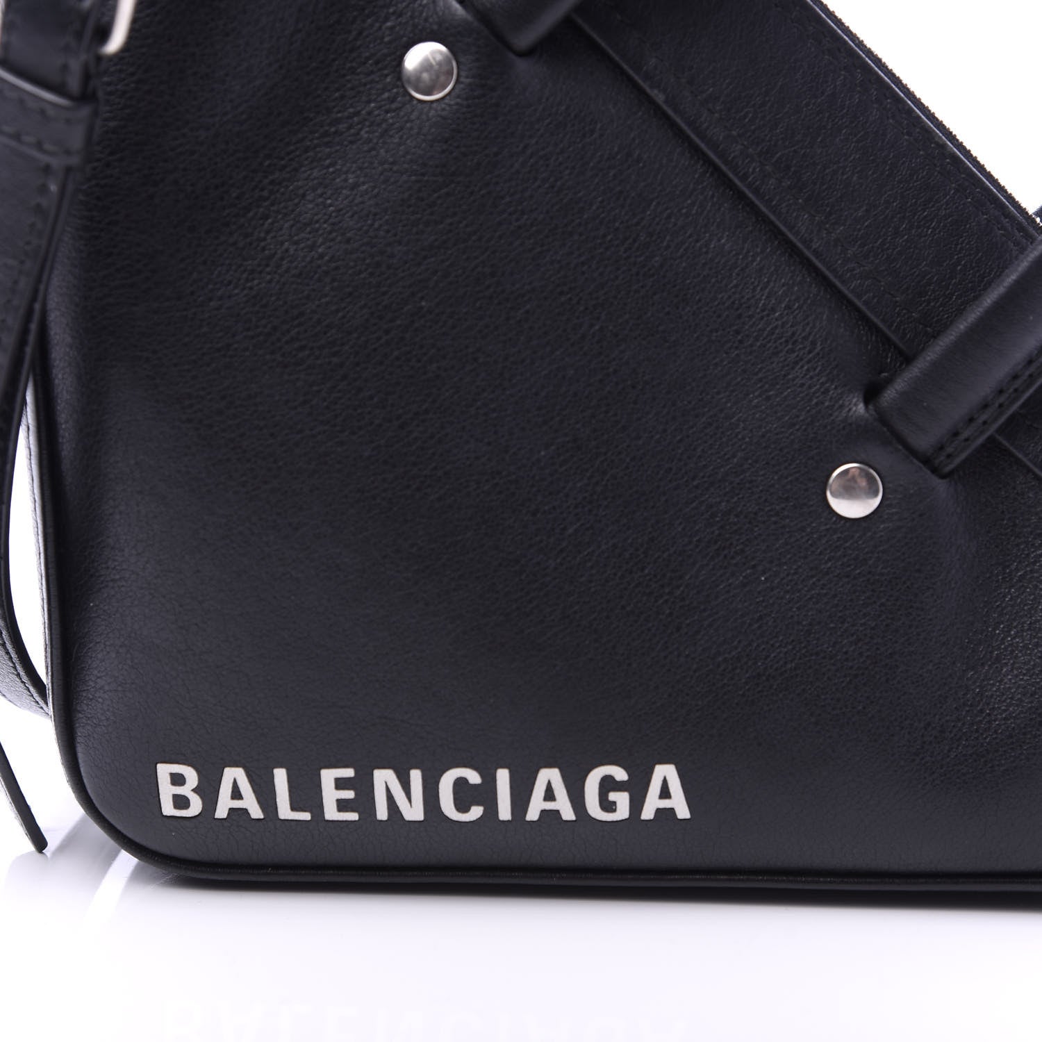 Balenciaga Calfskin XS Triangle Duffle Black 9 of 10