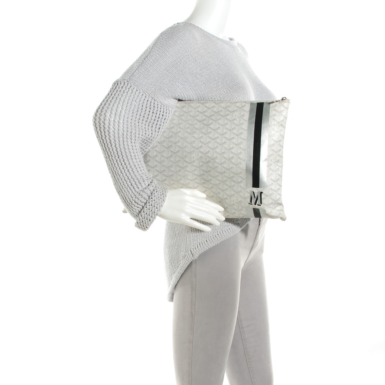 Goyard Goyardine Senat Pochette GM White 2 of 7