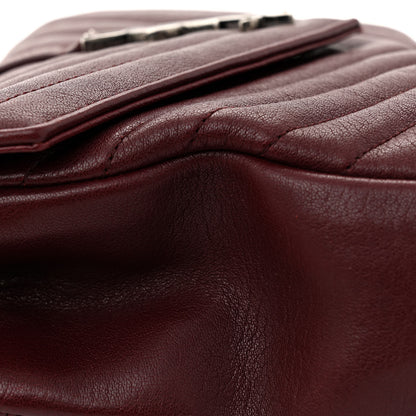 Saint Laurent Sheepskin Matelasse Chevron Monogram Medium College Bag Old Brandy 14 of 16
