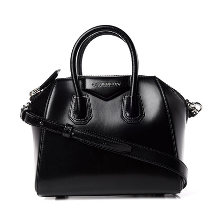 Givenchy Shiny Lord Calfskin Mini Antigona Black 1 of 9