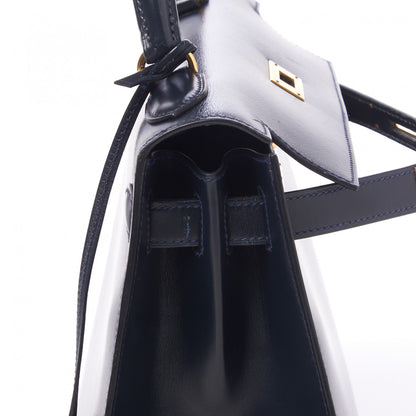 Hermes Box Kelly Sellier 28 Indigo 16 of 34