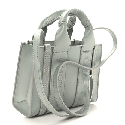 Chloe Calfskin Mini Woody Ribbon Tote Bay Green 3 of 9