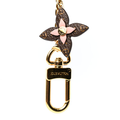 Louis Vuitton Brass Monogram Blooming Flowers Bag Charm Key Holder Rose Ballerine 4 of 4