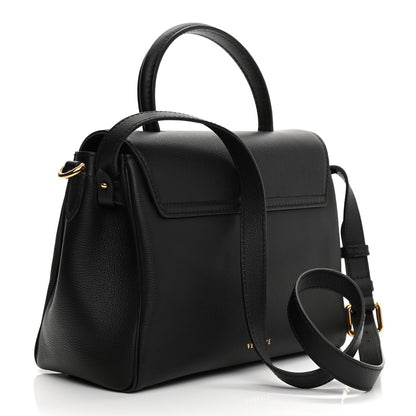 Versace Calfskin Medium La Medusa Top Handle Handbag Black 4 of 21