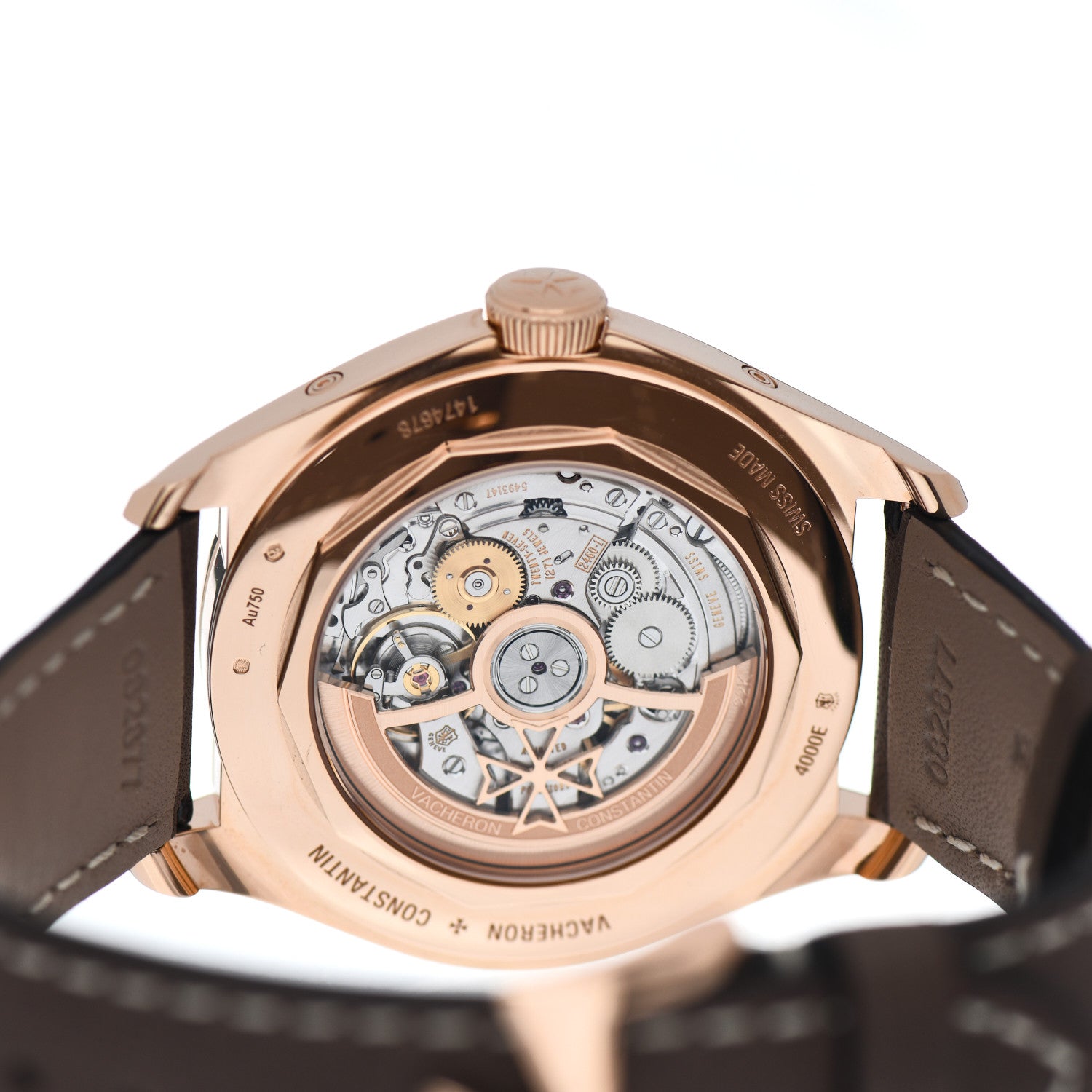 Vacheron Constantin 18K Pink Gold Calfskin 40mm Fiftysix Automatic Watch Brown 4000E/000R-B065 4 of 5