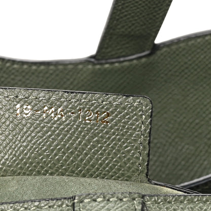 Christian Dior Grained Calfskin Saddle Bag With Strap Sage Green 7 of 10