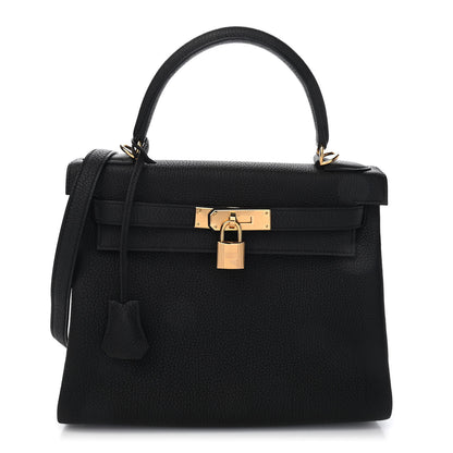 Hermes Togo Kelly Retourne 28 Black 1 of 10
