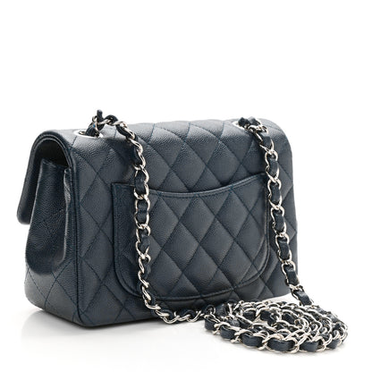 Chanel Caviar Quilted Mini Rectangular Flap Navy 3 of 11