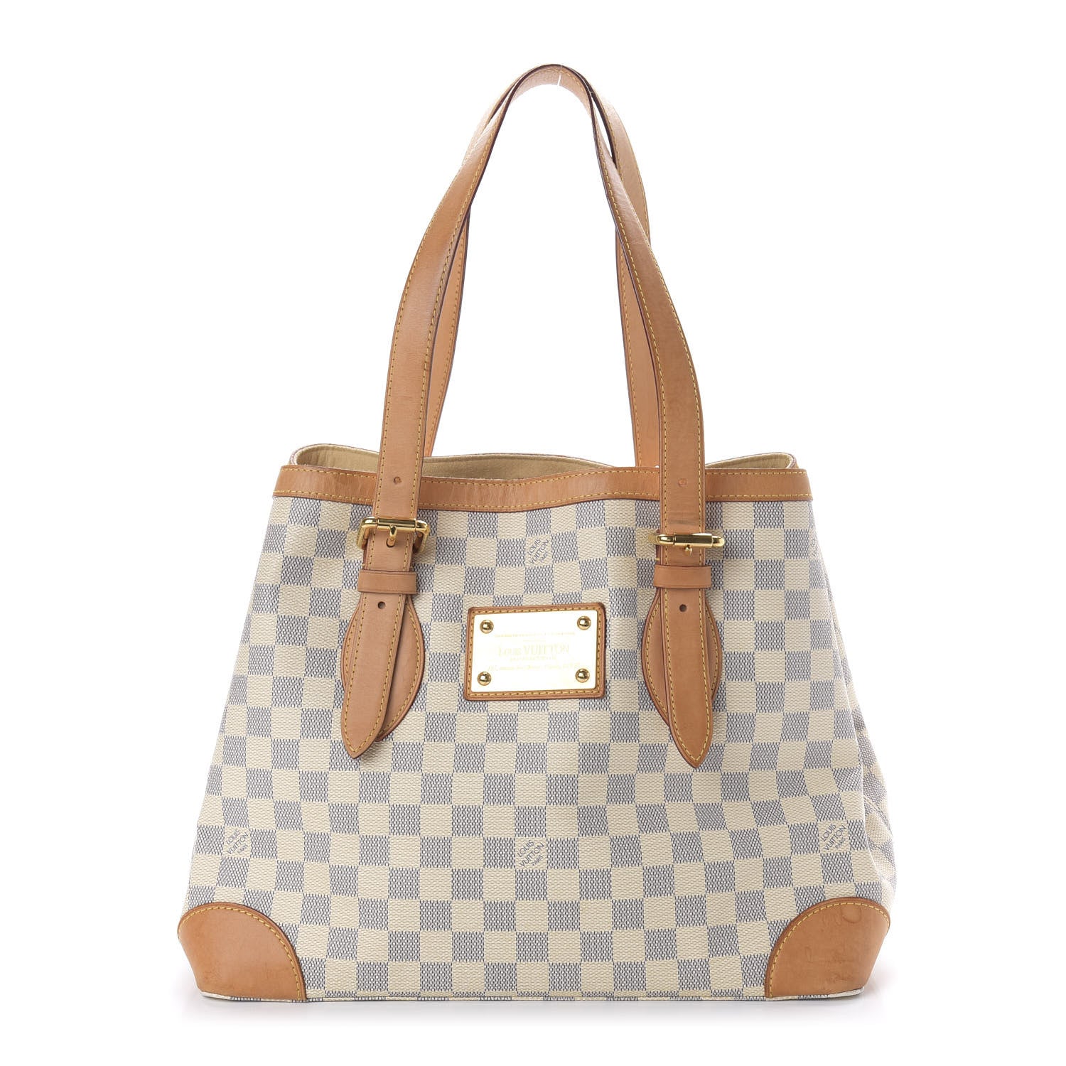 Louis Vuitton Damier Azur Hampstead MM 1 of 9