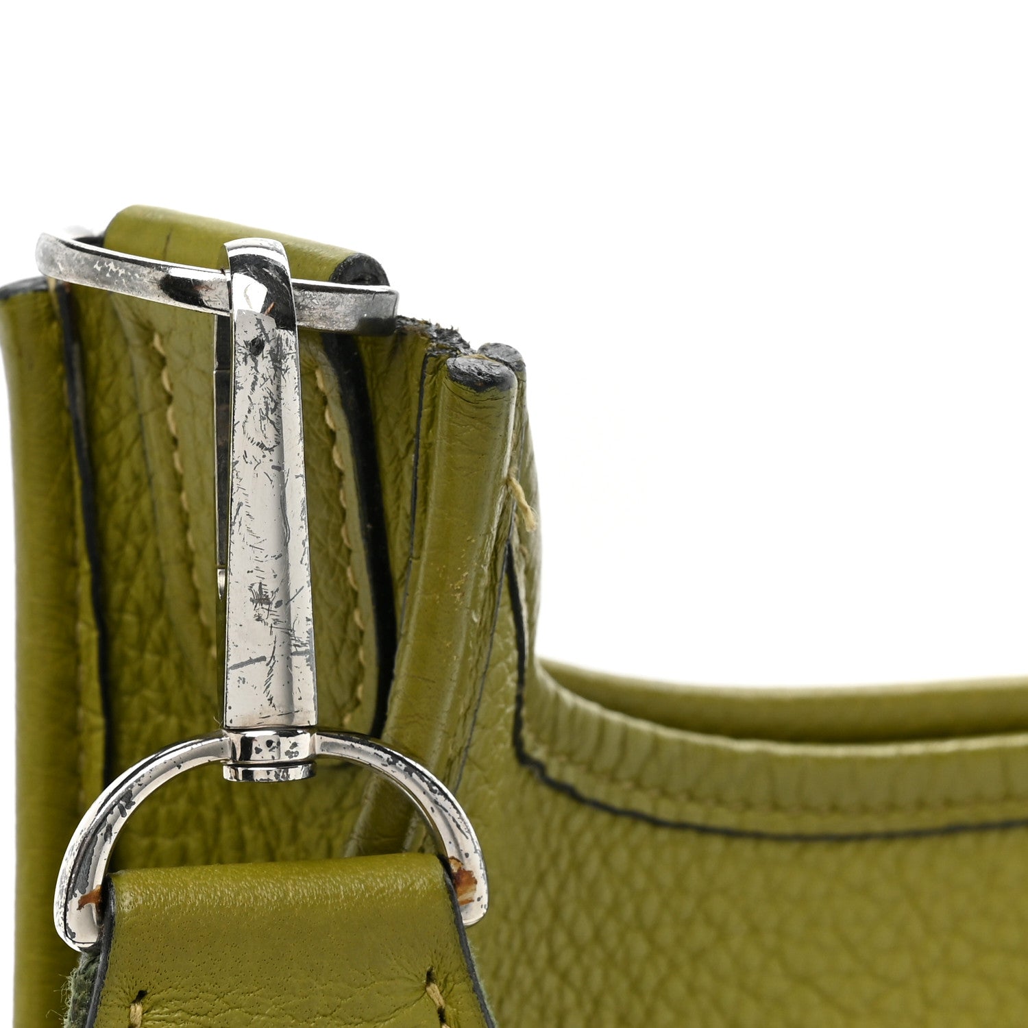 Hermes Taurillon Clemence Evelyne II PM Vert Chartreuse 11 of 12