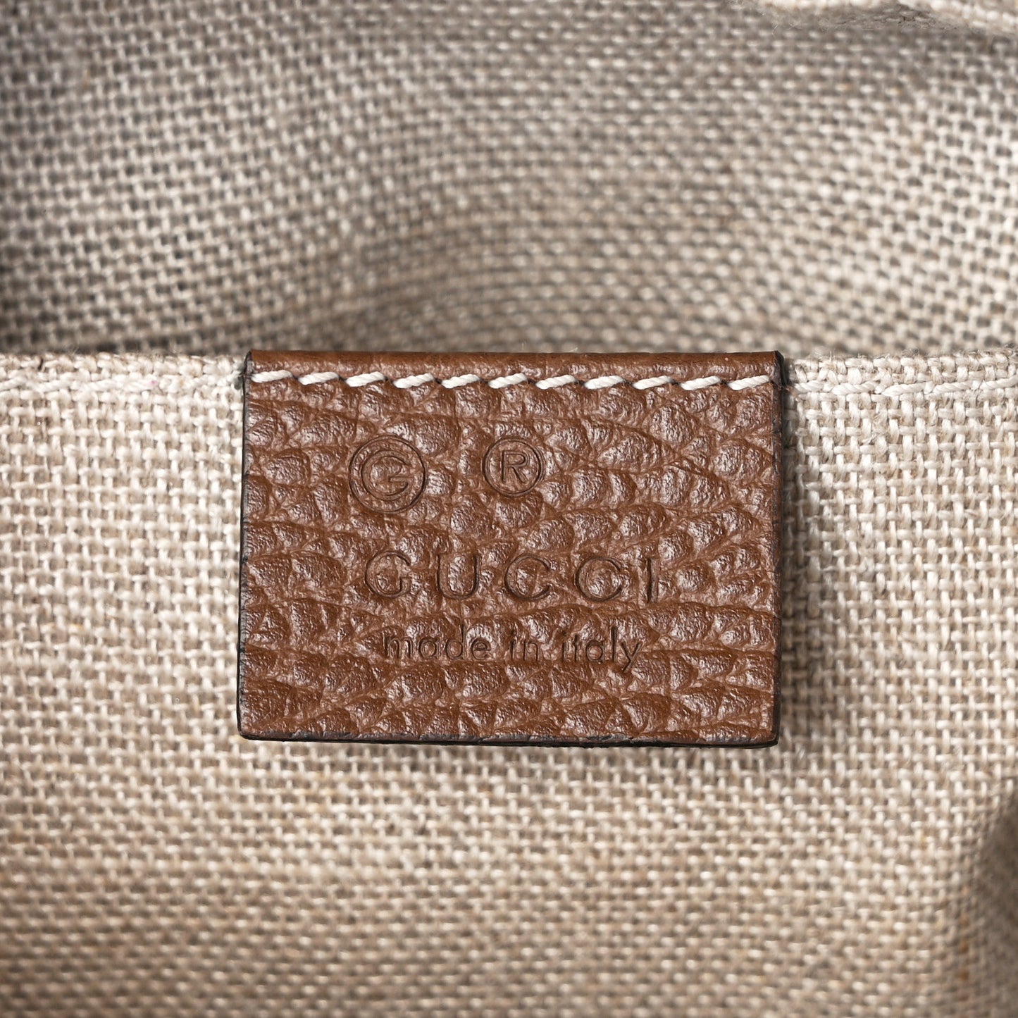 Monogram Mini Bree Messenger Bag Beige Tabacco