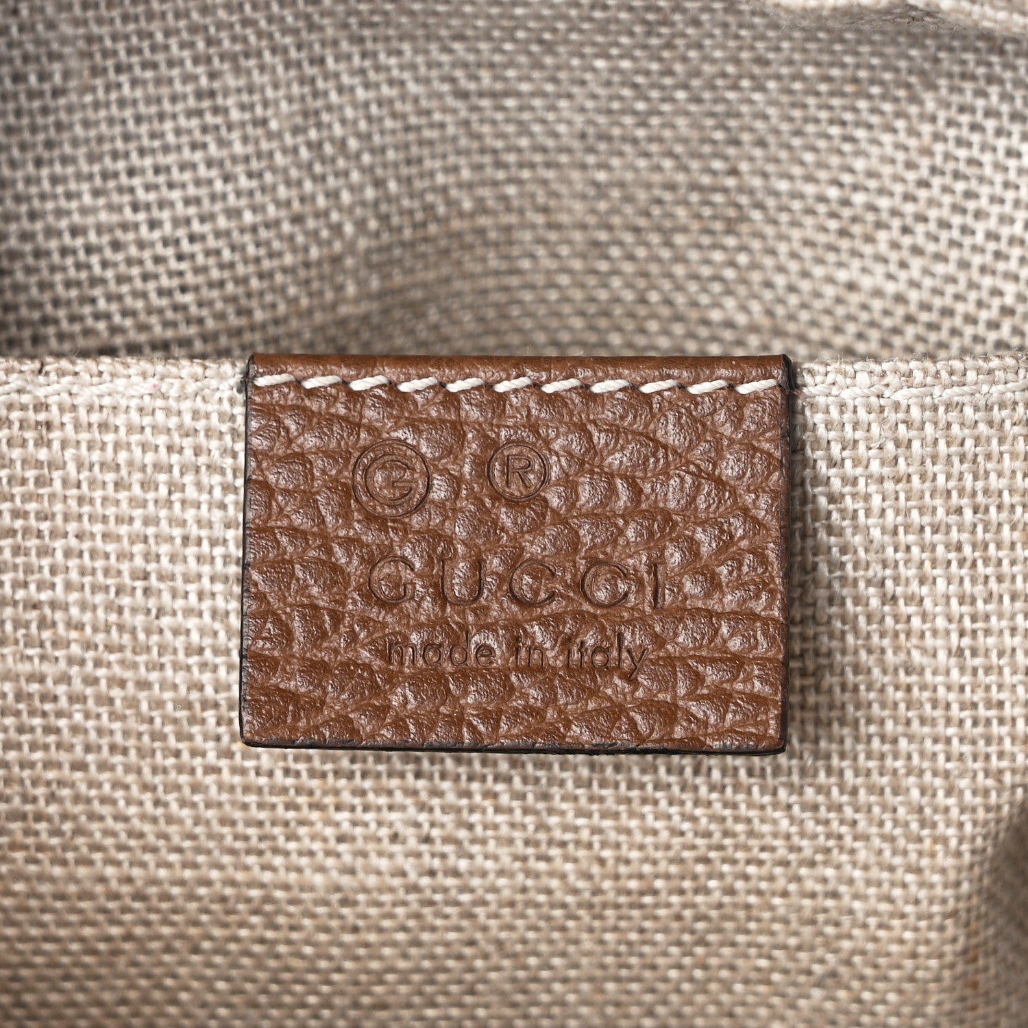 Gucci Monogram Mini Bree Messenger Bag Beige Tabacco 6 of 15