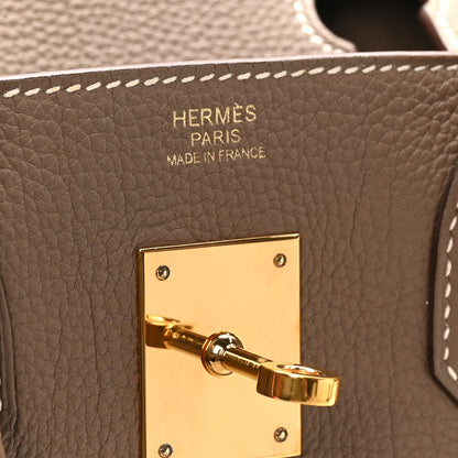 Hermes Togo Birkin 30 Etoupe 6 of 10