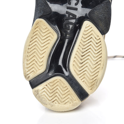 Balenciaga Fabric Mesh Womens Triple S Sneakers 38 Beige Black 12 of 15