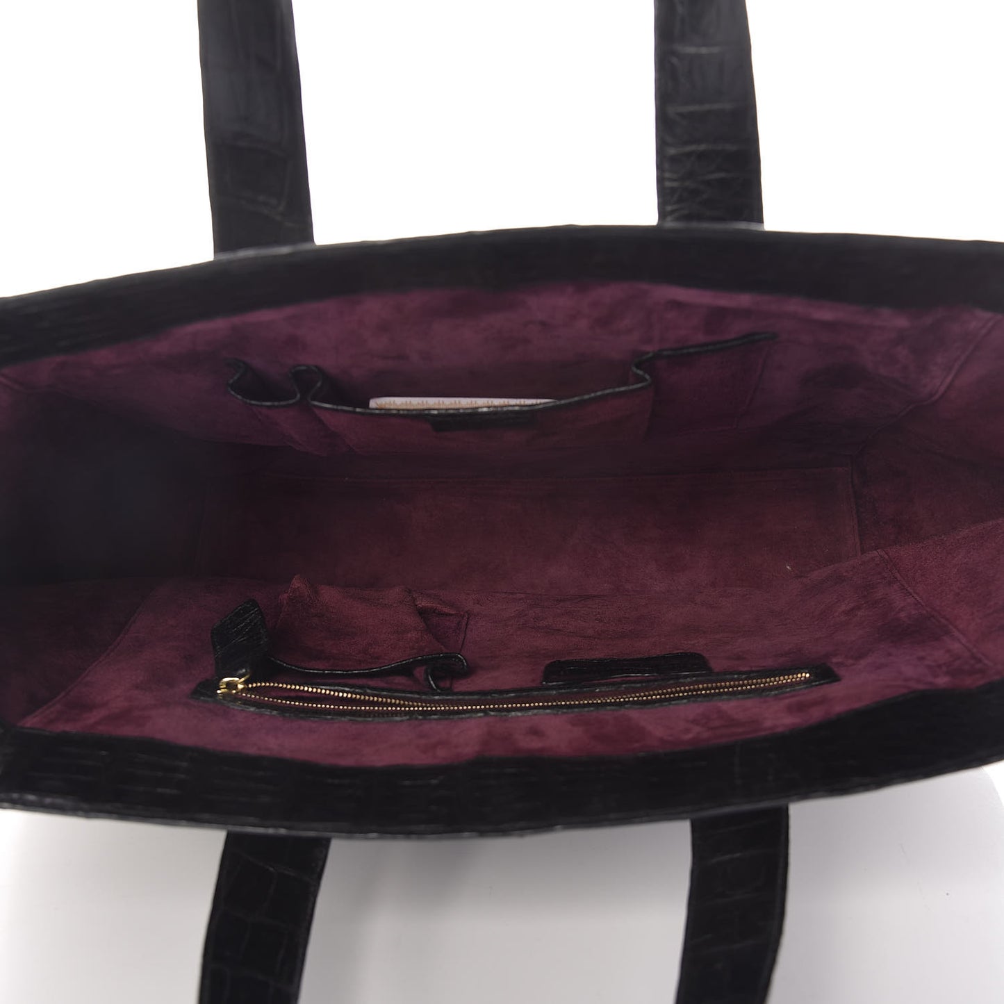 Crocodile Tote Black