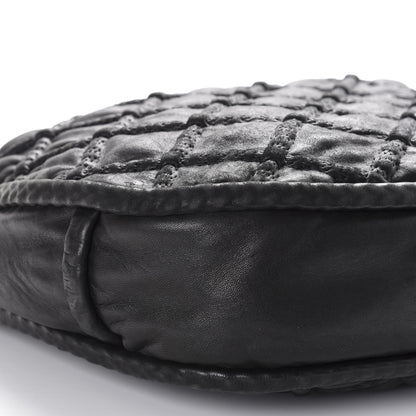 Chanel Quilted Lambskin Hidden Chain Hobo Black 6 of 14