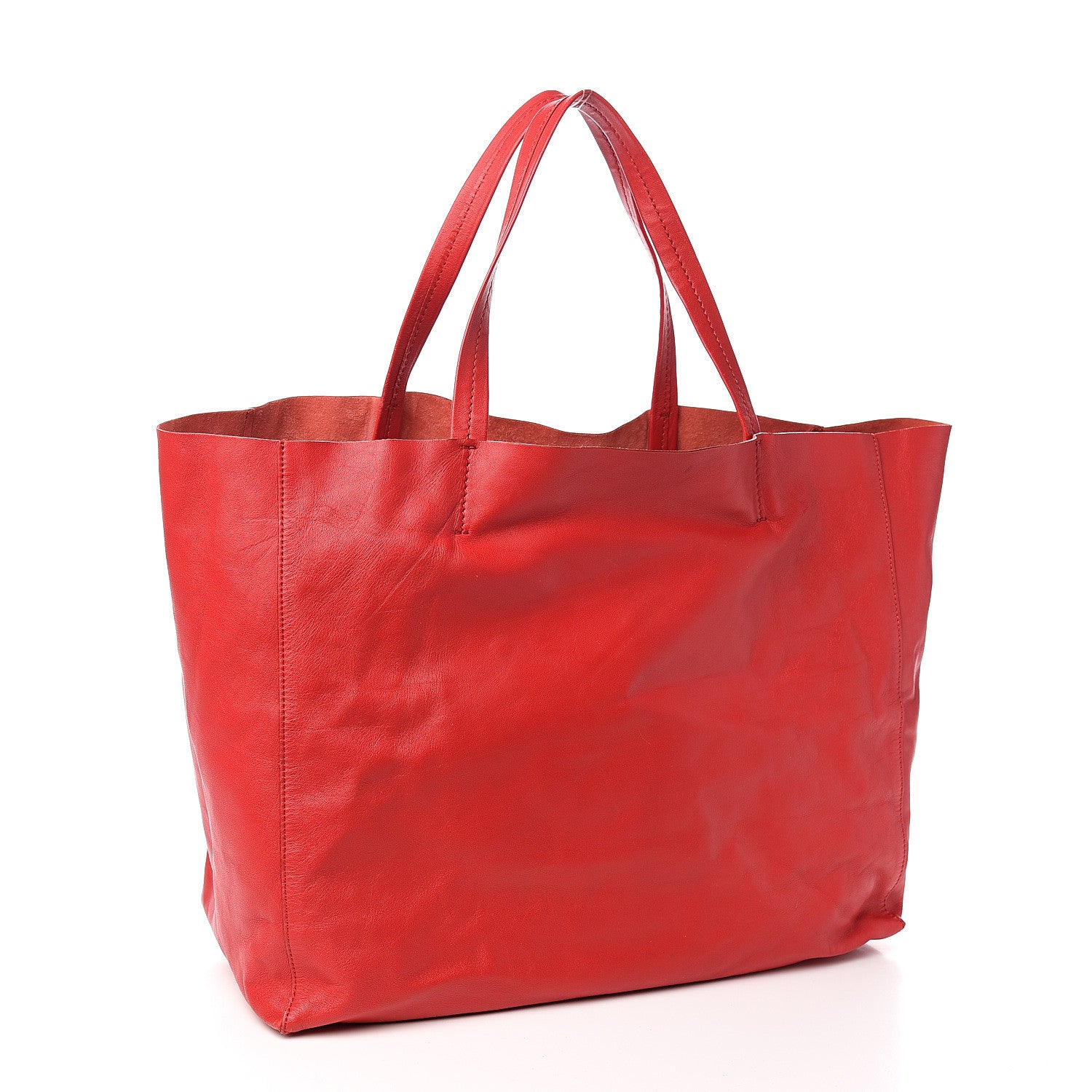 Celine Lambskin Horizontal Cabas Magenta 2 of 8