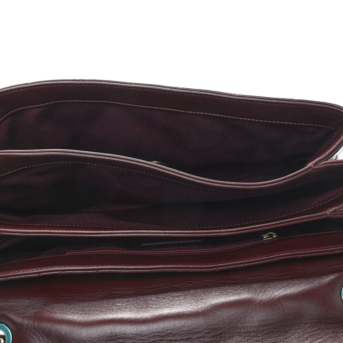 Calfskin Quilted Jumbo Soft Elegance Flap Bordeaux