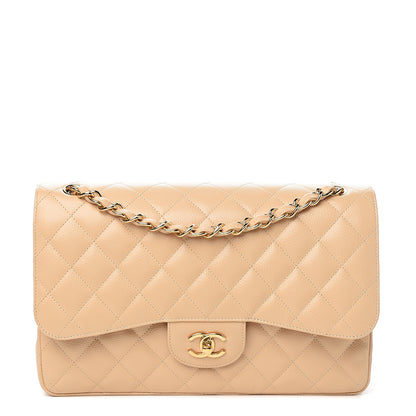 Chanel Caviar Quilted Jumbo Double Flap Beige Clair 1 of 9