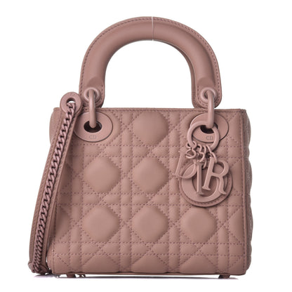 Christian Dior Ultra Matte Calfskin Cannage Mini Lady Dior Light Beige 1 of 11