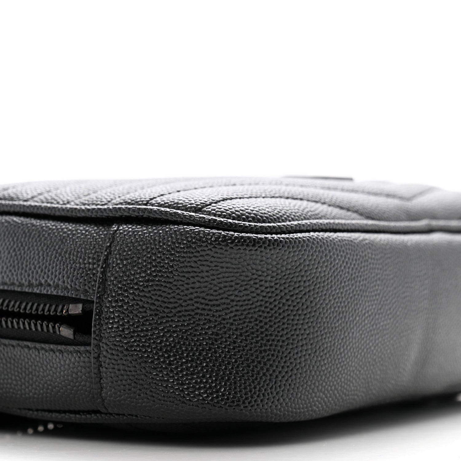 Saint Laurent Grain De Poudre Matelasse Monochrome Monogram Mini Lou Camera Bag Black 9 of 14
