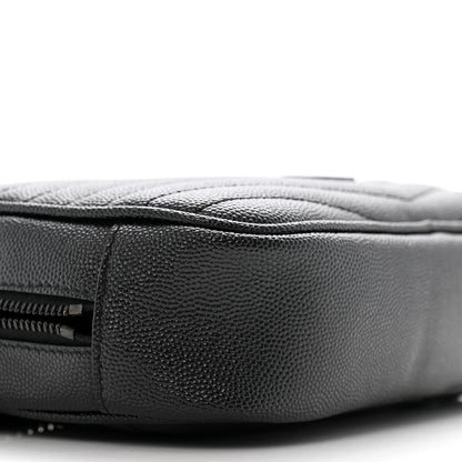 Saint Laurent Grain De Poudre Matelasse Monochrome Monogram Mini Lou Camera Bag Black 9 of 14