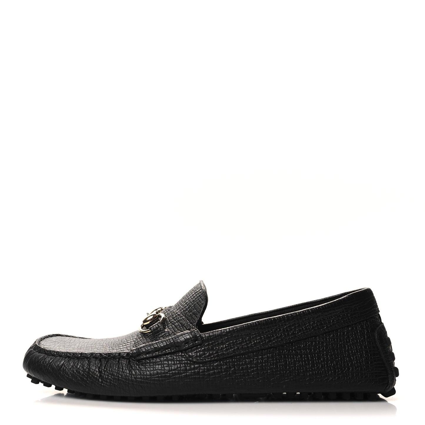 Calfskin Mens Horsebit Alcapulco Moccasins 11.5 Black
