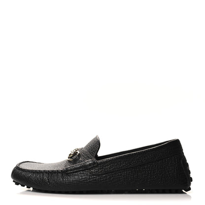 Gucci Calfskin Mens Horsebit Alcapulco Moccasins 11.5 Black 1 of 9