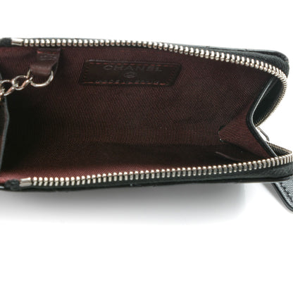 Chanel Lambskin Quilted Key Holder Case Black 5 of 7