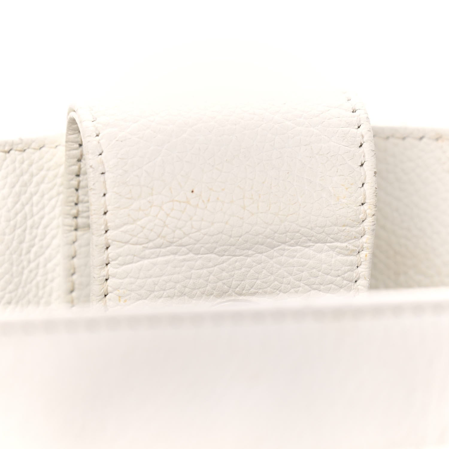 Chanel Calfskin Cerf Executive Shopper Tote White 10 of 24
