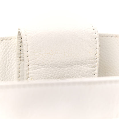 Chanel Calfskin Cerf Executive Shopper Tote White 10 of 24