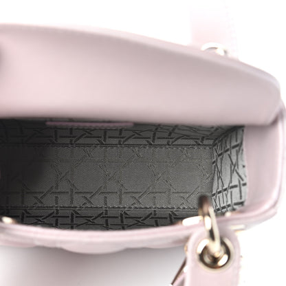 Christian Dior Metallic Lambskin Cannage Mini Lady Dior Lotus 5 of 8