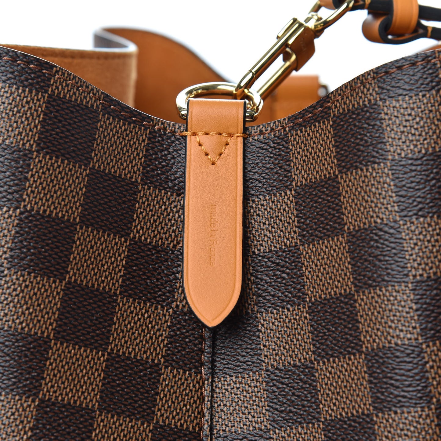 Damier Ebene Neonoe MM Safran