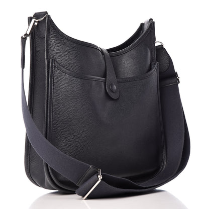 Hermes Epsom Evelyne III PM Bleu Indigo 3 of 10