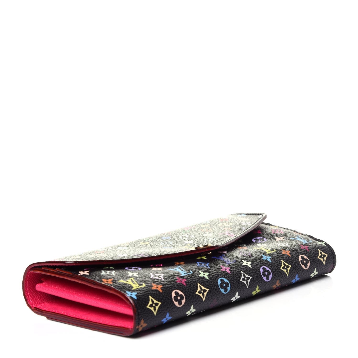 Louis Vuitton Monogram Multicolor Sarah Wallet NM Black Grenade 4 of 10
