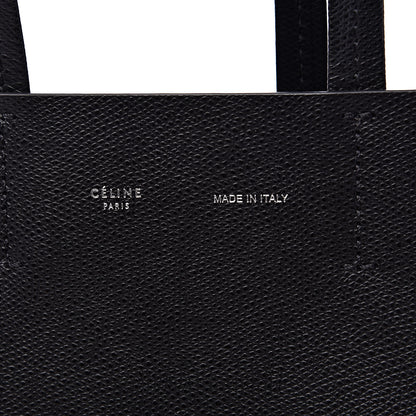 Celine Grained Calfskin Small Vertical Cabas Black 10 of 10