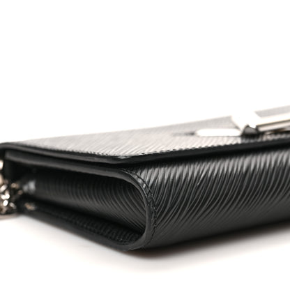 Louis Vuitton Epi Twist Chain Wallet Black 7 of 8