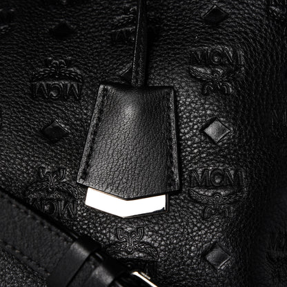 MCM Calfskin Ottomar Monogram Large Essential Tote Black 10 of 14