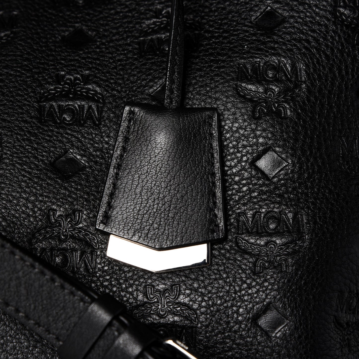 Calfskin Ottomar Monogram Large Essential Tote Black