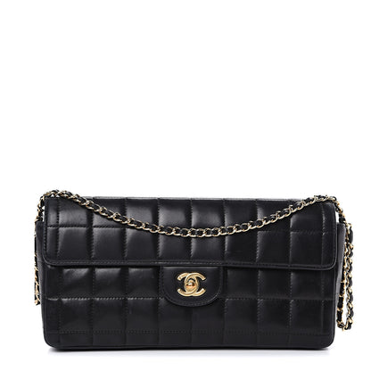 Chanel Lambskin East West Chocolate Bar Flap Black 1 of 19