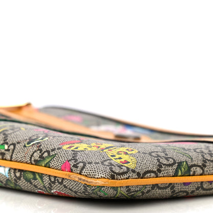 Gucci GG Supreme Monogram Flora Large Ophidia Pouch Clutch Beige Multicolor Crop 10 of 14