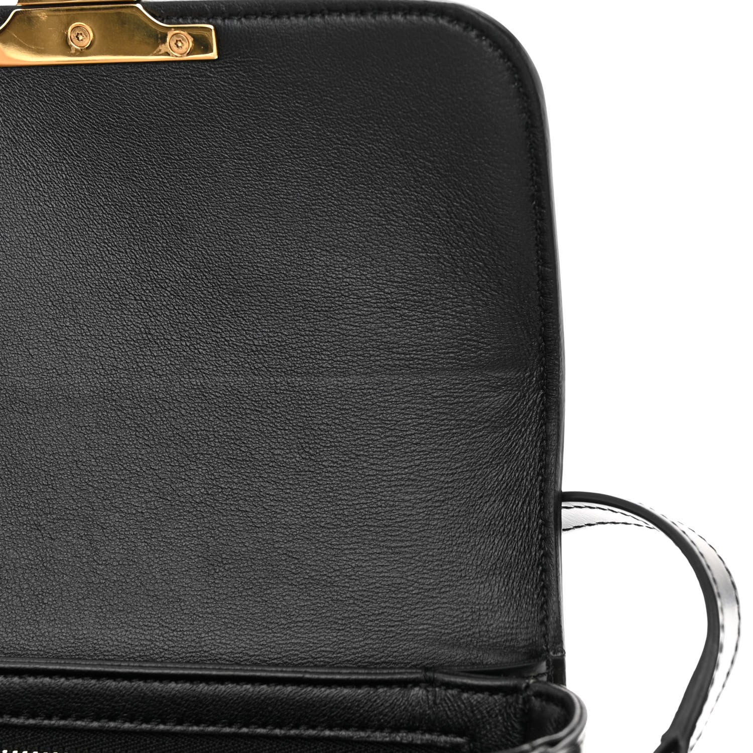 Celine Shiny Calfskin Teen Triomphe Black 11 of 12