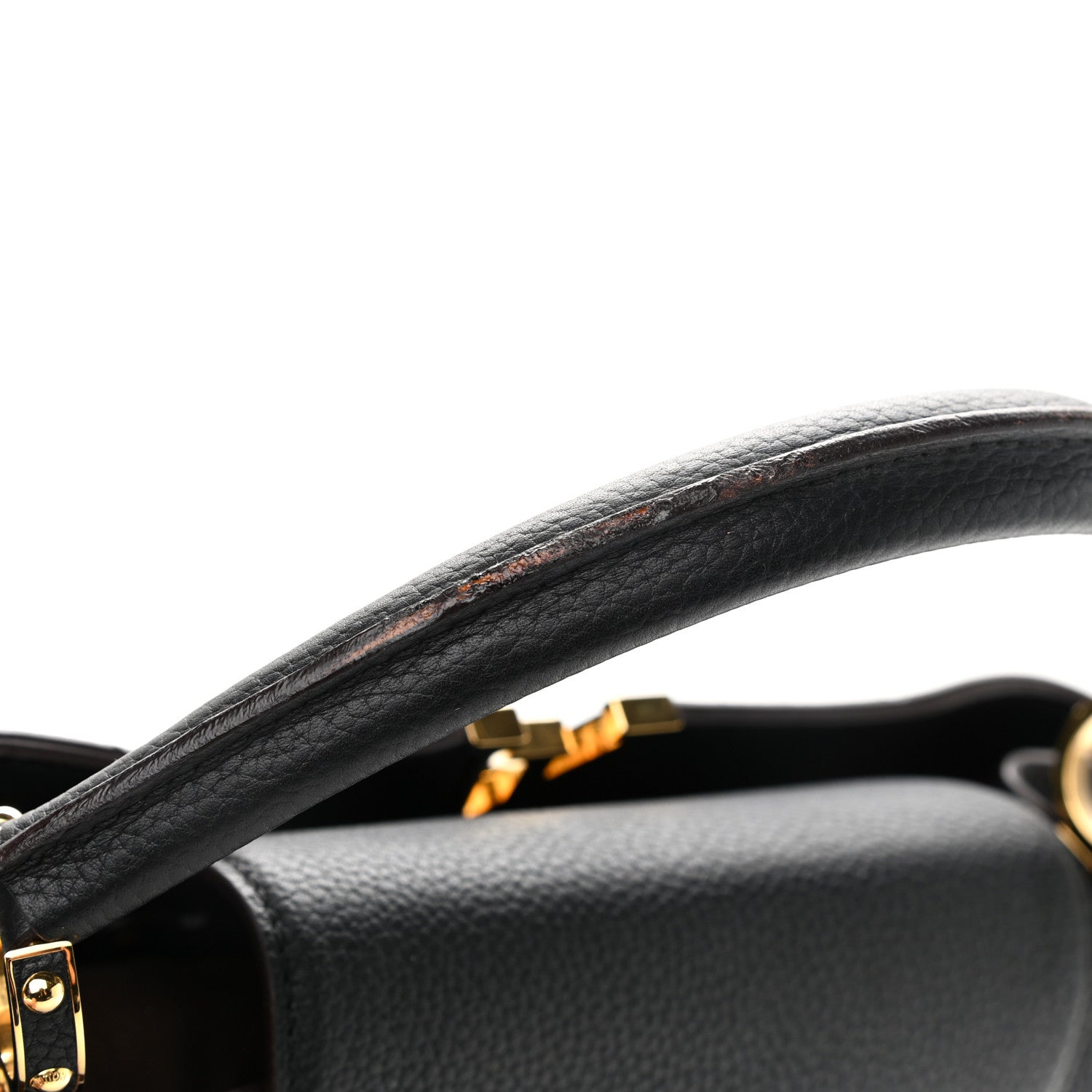Louis Vuitton Taurillon Capucines MM Black Fuchsia 12 of 12