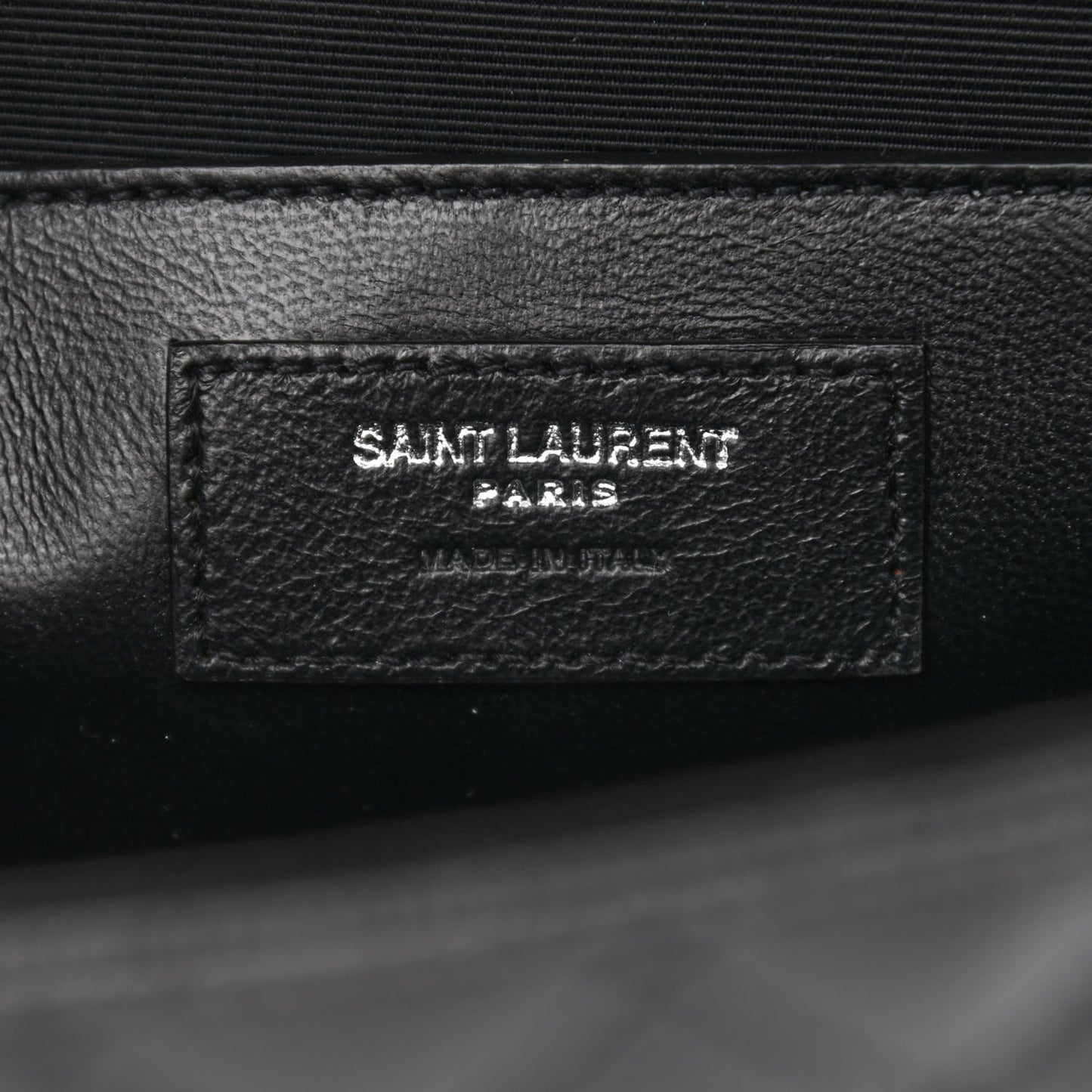 Grain De Poudre Textured Mixed Matelasse Triquilt Medium Monogram Satchel Black