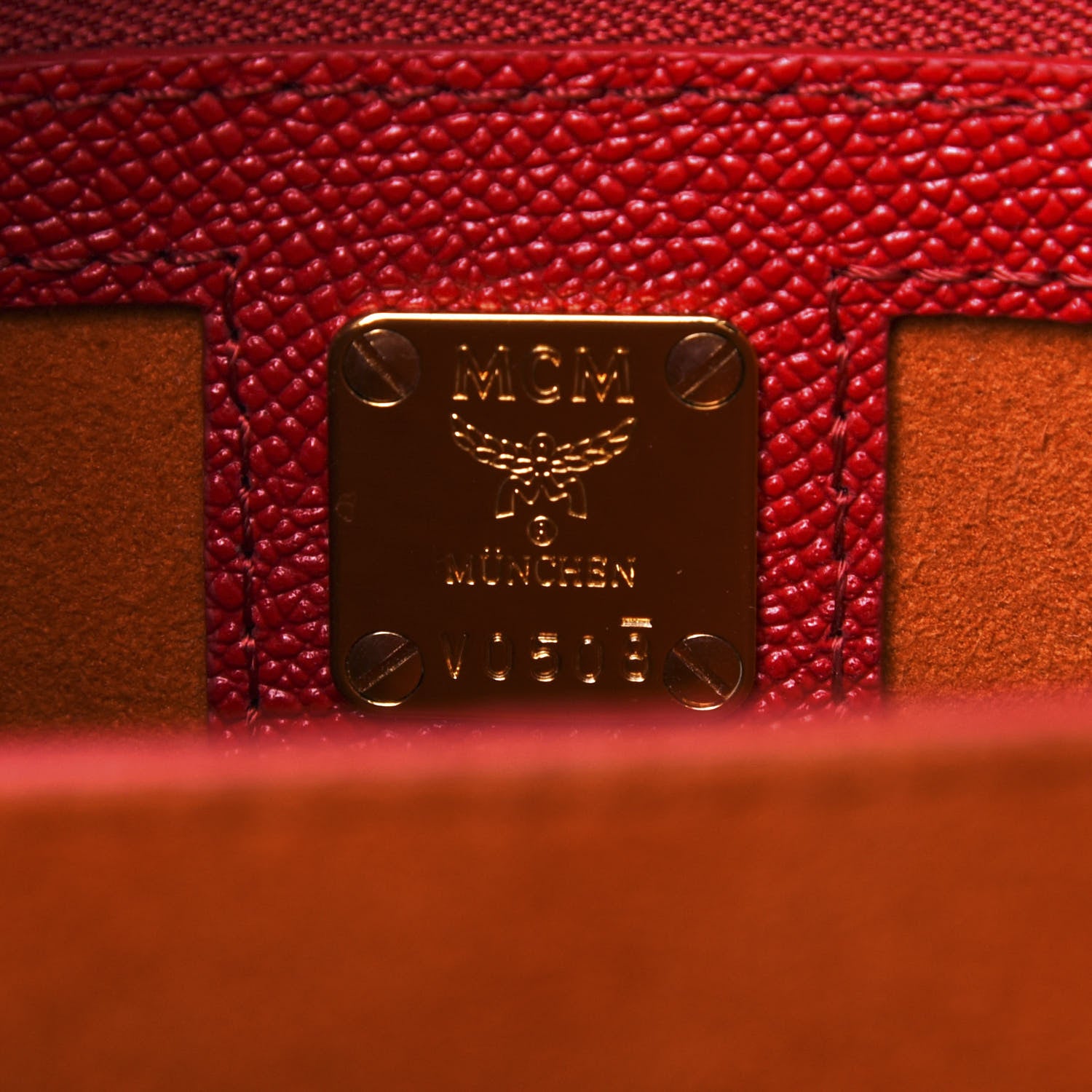 MCM Park Avenue Calfskin Small Patricia Crossbody Bag Red 8 of 10