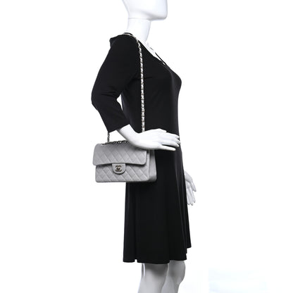 Chanel Caviar Quilted Small Double Flap Grey 2 of 11