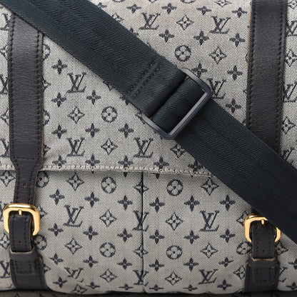 Louis Vuitton Mini Lin Sac a Langer Diaper Bag Blue 9 of 11