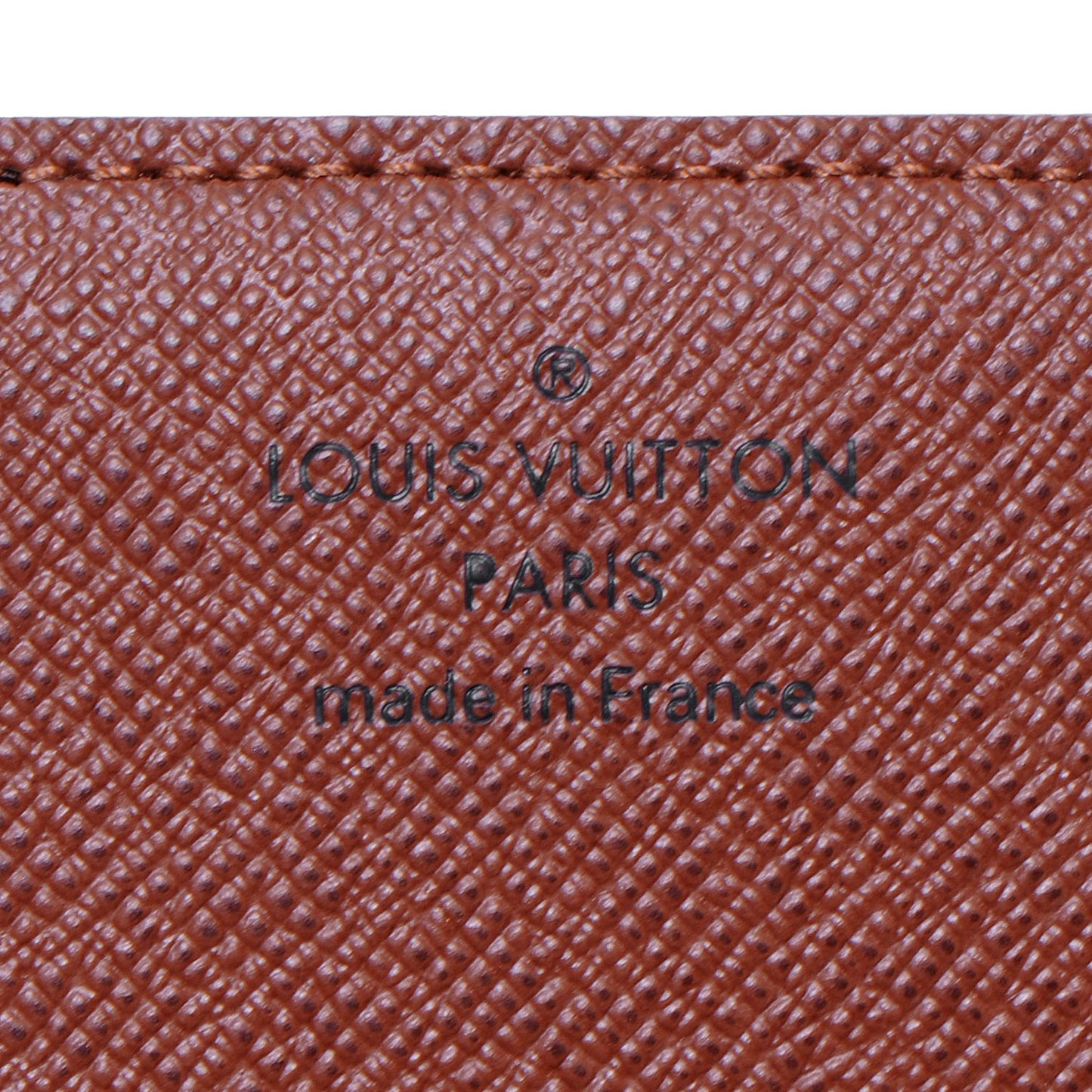 Monogram Simple Checkbook Holder Wallet Cover