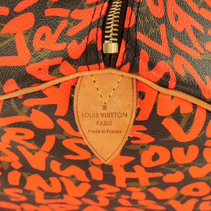 Louis Vuitton Monogram Graffiti Speedy 30 Orange 6 of 7