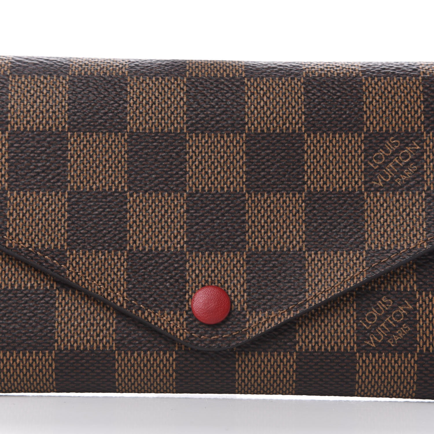Louis Vuitton Damier Ebene Josephine Wallet Red 10 of 10